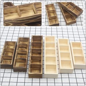 2 Pcs <b>Small</b> <b>Wooden</b> Tea Bag <b>Box</b> Food Storage Organizers for Beverage Supplies Sugar Sweeteners - Product Image 2
