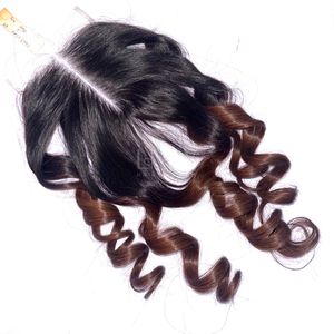 ผมแท้เวียดนามคุณภาพสูงสุด ราคาสุดคุ้ม สีออมเบรแบบเด้งดึ๋ง  ชุดต่อผมพร้อมเชือกผูกปิดผม ปี 2025 - Product Image 5