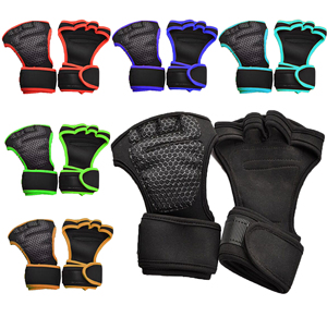 Guantes de Boxeo de Neopreno Unisex BIGWOOD SPORTS, Medios Dedos, para Levantamiento de Pesas, Gimnasio, Entrenamiento, Logotipo Personalizado, Protección para Muñeca y Mano - Product Image 2