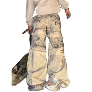 Pantalones Vaqueros Ajustados de Mezclilla Desgastada para Hombre, Tallas Grandes, a la Moda, con Etiquetas Privadas Personalizadas al por Mayor - Product Image 1