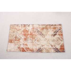 Turkish Small Rug, 1.7x3.3 ft Vintage Rug, <b>Brown</b> <b>Wool</b> Rug - Product Image 5