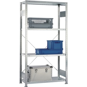 H2000xW1000xD500mm Boltless Galvanized Add-On Shelving <b>Unit</b> 1 Frame with 4 <b>Shelves</b> Load Capacity 150kg Bay 1650kg META - Product Image 1