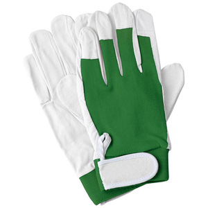 Guantes mecánicos de cuero resistentes al corte 8MIL de espesor puño reforzado antideslizante sin silicona - Product Image 1