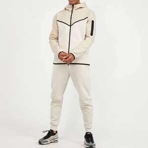 Vêtements de sport Survêtement à fermeture éclair intégrale en molleton de polyester Survêtement de jogging deux pièces Ensemble de survêtements de jogging pour hommes - Product Image 2