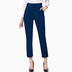Pantalones de Vestir para Mujer, Nueva Colección, Corte Regular, 100% Algodón Ecológico, para Trabajo - Product Image 6