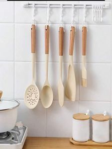 Espátula de cuchara de resina y madera Natural hecha a mano con soporte, mejor Color superiores de utensilios de cocina, artesanías de resina para cocinar - Product Image 5