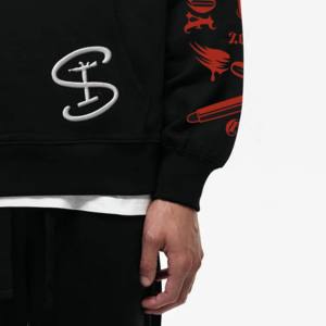 Sweat-shirts à capuche surdimensionnés 6XL en molleton 100 % coton épais pour hommes, imprimés sur mesure, de haute qualité, écologiques et personnalisables en gros - Product Image 3