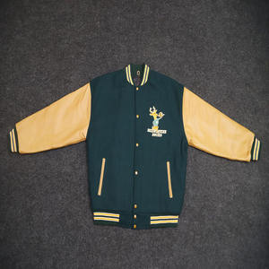 Custom Personalized Lettermen Varsity Jacket for Men Stand Collar with Front Logo Patchwork University Football Jackets - Product Image 1