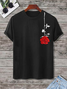 Camiseta de algodón 100% para hombre, estilo holgado, informal, uso diario, manga corta, suave y transpirable - Product Image 2
