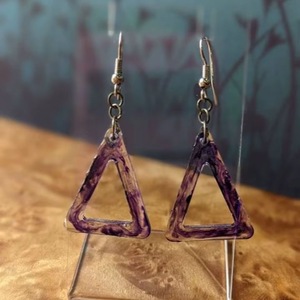 Pendientes de Resina Bordados a Mano, Joyería de Moda de Acero Inoxidable para Mujeres y Niñas, Estilo Clásico para Bodas, Alta Calidad - Product Image 3