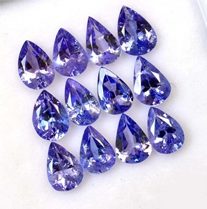 Tanzanite Naturelle Certifiée, Taille Poire Facettée, Pierre Précieuse Libre Bleue Ovale, Prête pour la Monture de Bijoux, Certifiée par un Certificat Tier, Fabriquée en Inde - Product Image 2