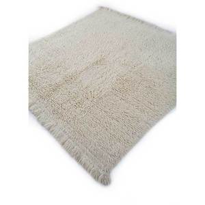 Tapis en laine ivoire Zuri noué à la main, motif abstrait uni, tapis de salon pour entrée et couloir, Puzzle-Pae-426 pour adolescents - Product Image 2