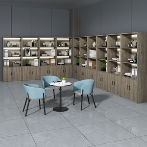 Modern Modular Industrial-Style Melamine No <b>Drawers</b> <b>Office</b> File Cabinet for Commercial Use Home Hospital School - Product Image 3