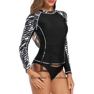 High Quality Custom Design Sublimation Printed Long Sleeve <b>Rash</b> <b>Guard</b> for Ladies Good Quality Comfortable <b>Women</b> <b>Rash</b> <b>Guard</b> - Product Image 3