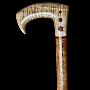 ไม้เท้าทำจากไม้ปรับได้พร้อมนอตหลายอันไม้เท้าแข็งแรงสำหรับผู้สูงอายุตามมาตรฐานสากล - Product Image 1