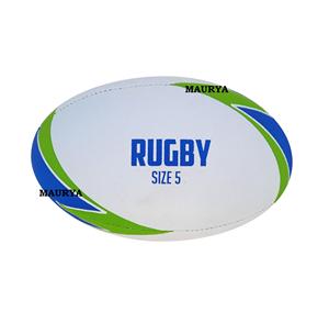 Pelota de entrenamiento de rugby con logotipo personalizado, material de goma duradero con vejiga de látex para entrenamiento de fútbol - Product Image 4