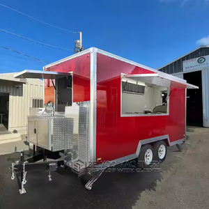 Assemble 2025 Fully Equipped Catering Food Truck Taco Pizza Coffee <b>Ice</b> <b>Cream</b> BBQ Mobile Kitchen Cart for Outdoor Event - Product Image 1