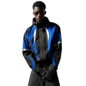 OEM Custom Made Colorful Nylon Windbreaker Low MOQ Sportswear Nylon Tracksuits Set Stylish Street Style Gym Apparel Track Jacket - Product Image 2