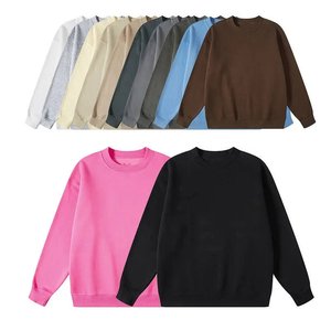 Sudadera Unisex Básica de Cuello Redondo, Lisa, de Manga Larga, Color Sólido, Felpa Suave, Corte Holgado Informal, Disponible en Varios Colores - Product Image 1