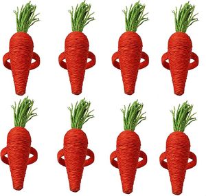 Cutest Carrot Shaped <b>Napkin</b> Rings Spring Summer Holidays Everyday Dining Table Decor Paper Christmas <b>Easter</b> Special Occasions - Product Image 5