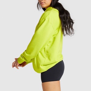 Sudaderas con capucha de lana de gran tamaño para mujer con estampado personalizado de alta calidad, sudadera informal transpirable de manga larga con capucha para mujer - Product Image 4