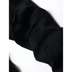 Pantalones vaqueros cónicos baratos de alta calidad al por mayor, pantalones vaqueros personalizados ajustados para hombre, vaqueros de estilo informal y ropa de calle para hombre, pantalones vaqueros para hombre - Product Image 4