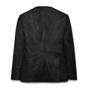 เสื้อแจ็กเก็ตหนังสำหรับผู้ชายเสื้อแจ็คเก็ตหนังแฟชั่นทำเอง100% คุณภาพสูง - Product Image 6