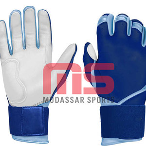 Gants de frappeur de baseball haut de gamme à manchette longue, ajustement personnalisé, prise souple, antidérapants, durables, respirants, pour droitiers, vente en gros - Product Image 5