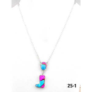 Collier en moissanite naturelle d'inspiration sud-ouest, en argent sterling plaqué or avec sertissage clos et breloque religieuse, idéal pour les cadeaux - Product Image 2