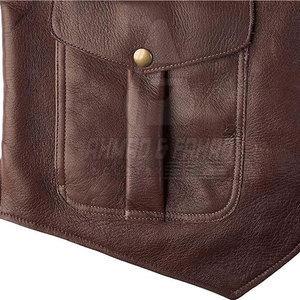 Chaleco de Cuero para Hombre, Transpirable, Abrigado para Invierno, Servicio OEM, Diseño Personalizable, Precio Razonable - Product Image 5