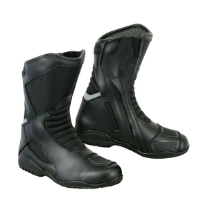 Chaussures de moto en cuir imperméables à bas prix chaussures de moto en cuir fabriquées en tissu confortables - Product Image 2