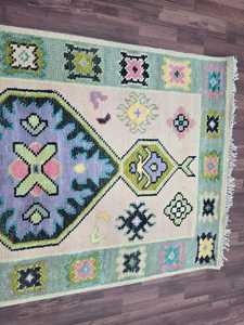 พรมขนสัตว์โบราณคุณภาพสูงพรมผูกปมด้วยมือหรูหราห้องรับแขก2.8x8สีเขียวขนาดเล็กลายดอกไม้ - Product Image 4