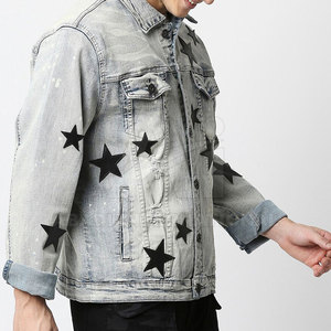 Chaquetas vaqueras para hombre de alta calidad, Chaquetas vaqueras ligeras para hombre, Chaquetas vaqueras para hombre de diseño personalizado - Product Image 2