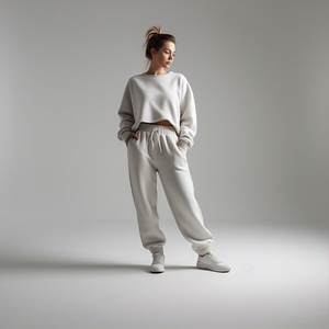 Pantalones de chándal de cintura alta con cordón para mujer, estilo callejero, pantalones de invierno para exteriores, pijama, ropa deportiva para correr, pantalones de chándal - Product Image 4