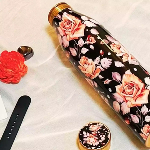 ขวดน้ำทองแดงบริสุทธิ์แนววินเทจมาใหม่ขวดน้ำดีไซน์พรีเมียมสำหรับสำนักงานบ้านและโรงเรียน - Product Image 6