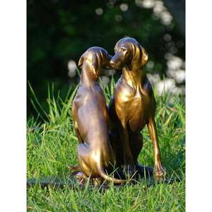 Juego de 2 Esculturas de Perros de Bronce, Otros Artículos de Decoración para el Hogar, Estatua de Perro Antigua, Precio de Fábrica - Product Image 2