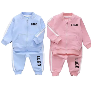 New Kids Clothing 1-7 Years Track Suit Children <b>Boys</b> Girls Winter <b>Sports</b> Clothes Joggers Set Zipper Sweatshirt Suit - Product Image 1