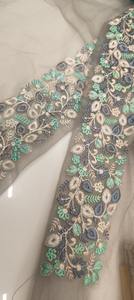 Tissu en dentelle florale brodée en dentelle de miel écologique de qualité supérieure pour Abaya Hijab Kaftan Vêtements islamiques Offres en gros Matériel en filet - Product Image 4