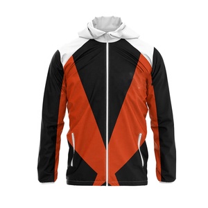 Chaquetas Cortavientos Personalizadas Hechas en Fábrica, Sublimadas, con Cuello Alto, OEM, Gruesas, Estilo Hip Hop, para Invierno - Product Image 2