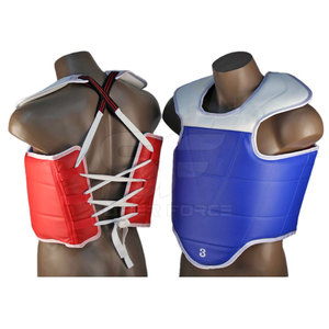 อุปกรณ์ป้องกันหน้าอกสำหรับชกมวยทำจากหนัง PU มีการเย็บที่แข็งแรงและสวมใส่สบาย - Product Image 5