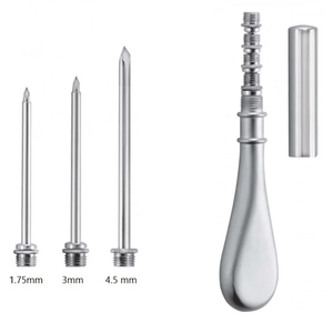 Ensemble de canules trocart abdominales universelles réutilisables en acier inoxydable, instruments vétérinaires pour le diagnostic, l'injection, SURGIGYNE - Product Image 3