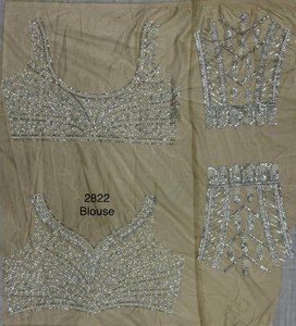 ชุดแต่งกายต้อนรับนักออกแบบสวม lehenga choli กับงานด้ายหลาย - Product Image 5
