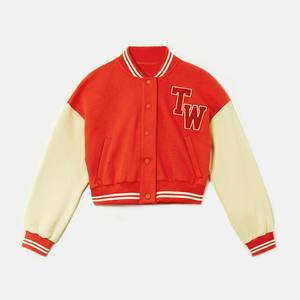 MARUF MFG CO Veste de sport courte pour femme de haute qualité, couleur orange, taille XL, manches longues, design court, rembourrage en nylon et coton, OEM - Product Image 5