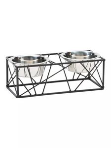 Cuencos para mascotas de acero inoxidable de grado alimenticio con soporte de hierro decorativo Cuenco de agua para perros Cuenco de comida a bajo precio - Product Image 3