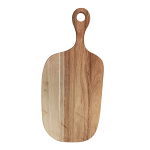 Planche à découper en bois de forme rectangulaire, bois naturel, bloc de découpe pour la cuisine, usage domestique - Product Image 1