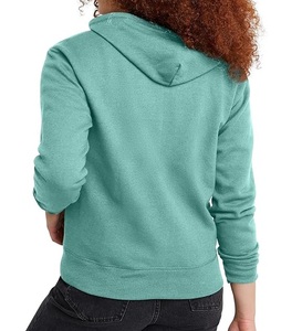 OEM Sweat à capuche zippé vierge coupe ajustée et régulière pour femmes, sweat à capuche épais d'hiver pour adolescentes, sweats à capuche Hip Hop en gros bas quantité minimale de commande - Product Image 6