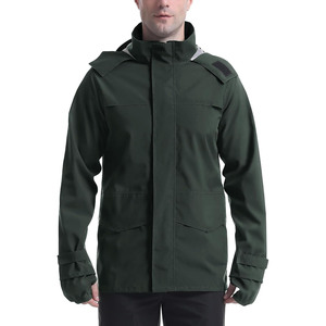 Veste imperméable d'hiver respirante en Gore-Tex avec fermeture éclair et coupe confortable pour la randonnée, le vélo et la course à pied - Product Image 1