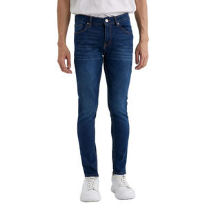 Pantalones vaqueros de corte recto para hombre OEM con logotipo personalizado, ropa de calle de verano 2025, ropa personalizada con pantalones de mezclilla de algodón - Product Image 1