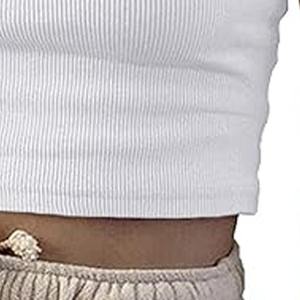 Vente chaude en gros col en V doux tricoté Gym débardeur entraînement Fitness femmes débardeur fabriqué par la robe de sport - Product Image 3