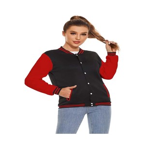 New Customized Vintage <b>Suede</b> Single Button Embroidery Women's Letterman Varsity <b>Jackets</b> - Product Image 2
